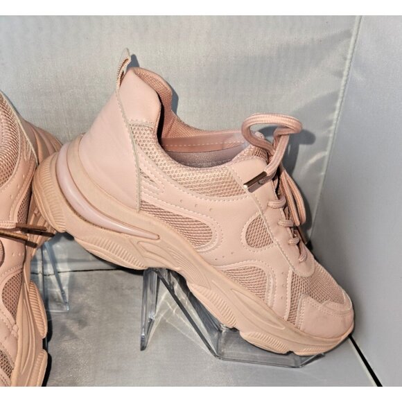 Women's pink sneakers lace up size 8 - Picture 8 of 14